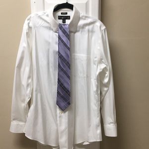 Pronto Uomo Slim Fit Mens Dress Shirt and Ck tie